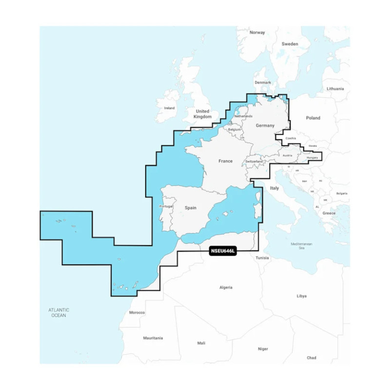 Garmin Cartas náuticasEuropa, centro y oeste | HouseMovilSur