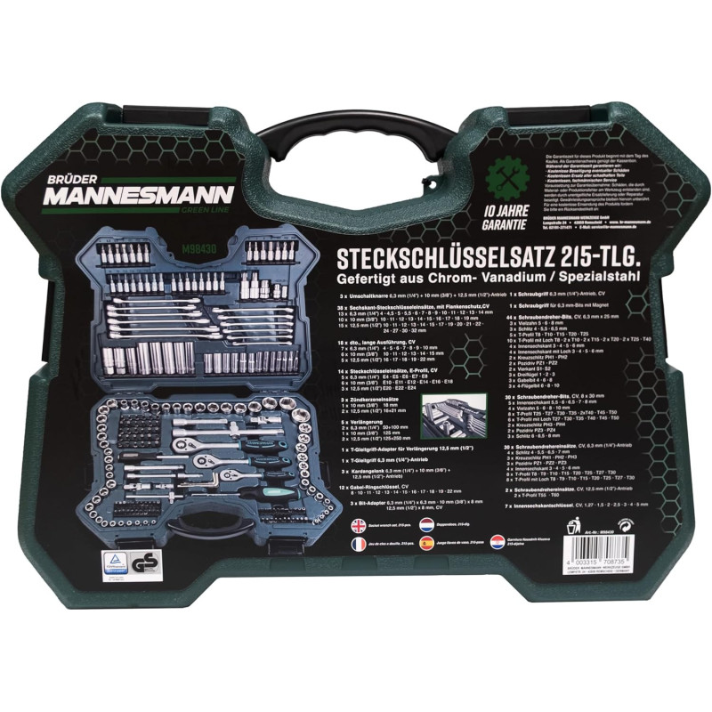 Mannesmann M98430, caja herramienta completa | HouseMovilSur