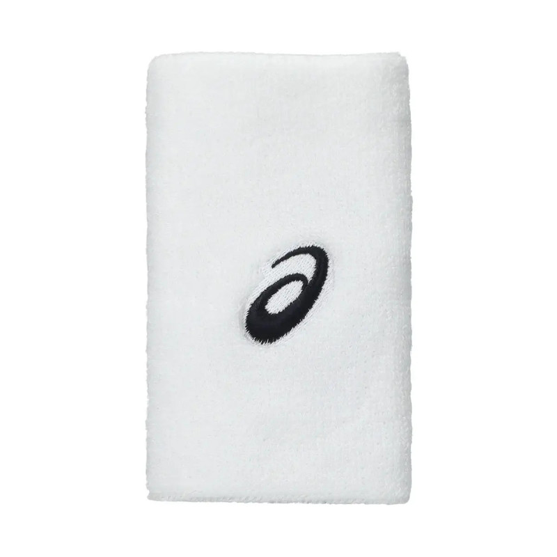 ASICS  MUÑEQUERAS LARGAS GRIS Y BLANCO