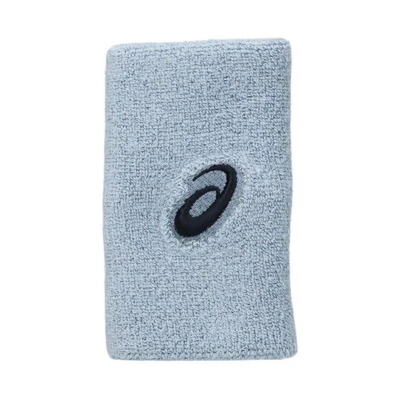 ASICS  MUÑEQUERAS LARGAS GRIS Y BLANCO