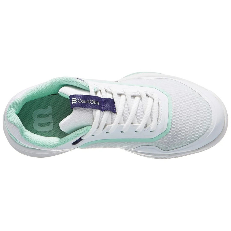 Wilson Zapatillas Mujer Courtglide Womens Blanco/Verde agua