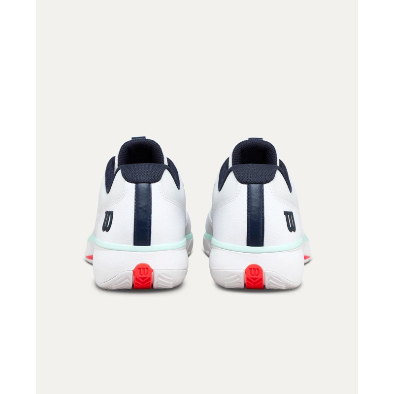 Wilson Zapatillas Hombre RUSH LITE 5 CLAY Blanco/Azul Marino