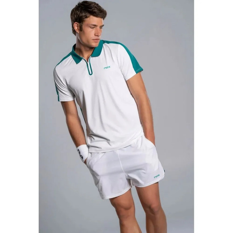 Nox POLO HOMBRE PRO BLANCO/IVY VERDE