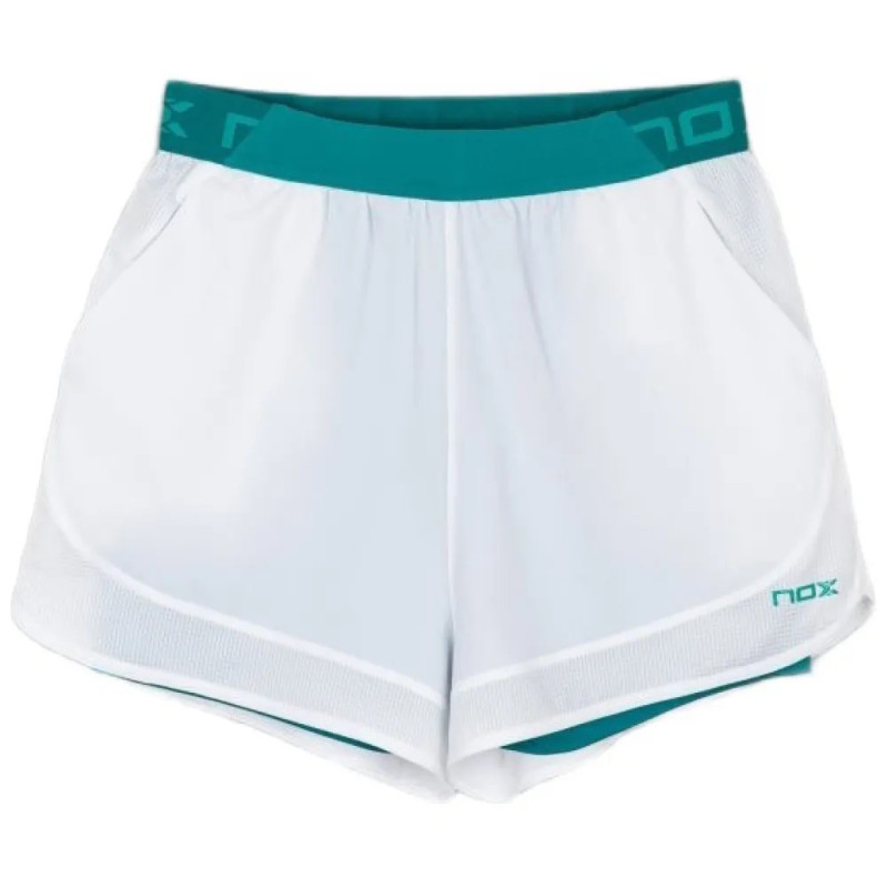 Nox Pantalones Cortos Mujer Pro Blanco Verde