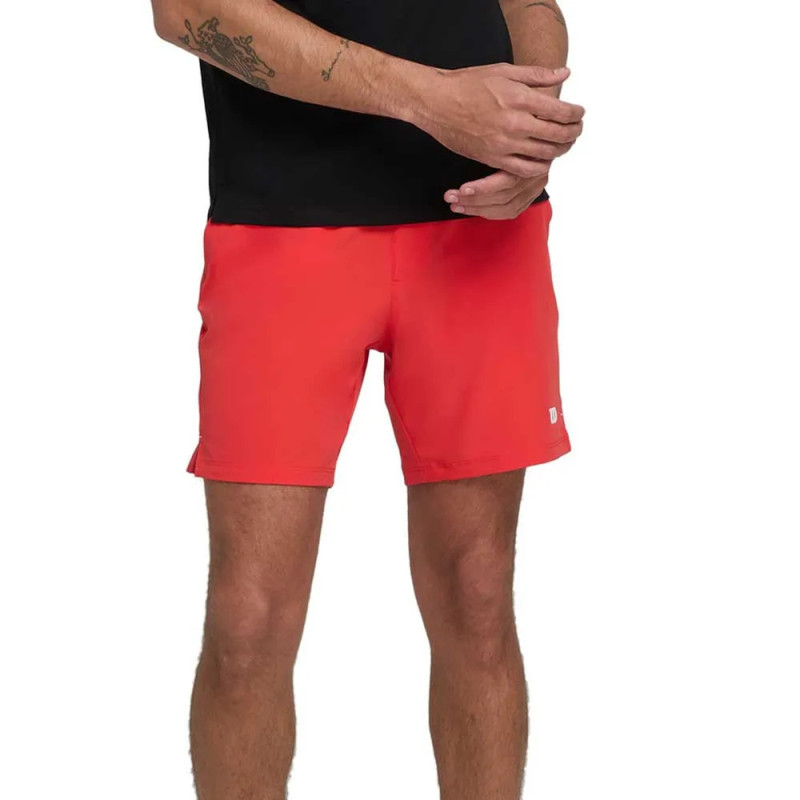 Wilson Pantalón Corto 7'' de Hombre Rojo