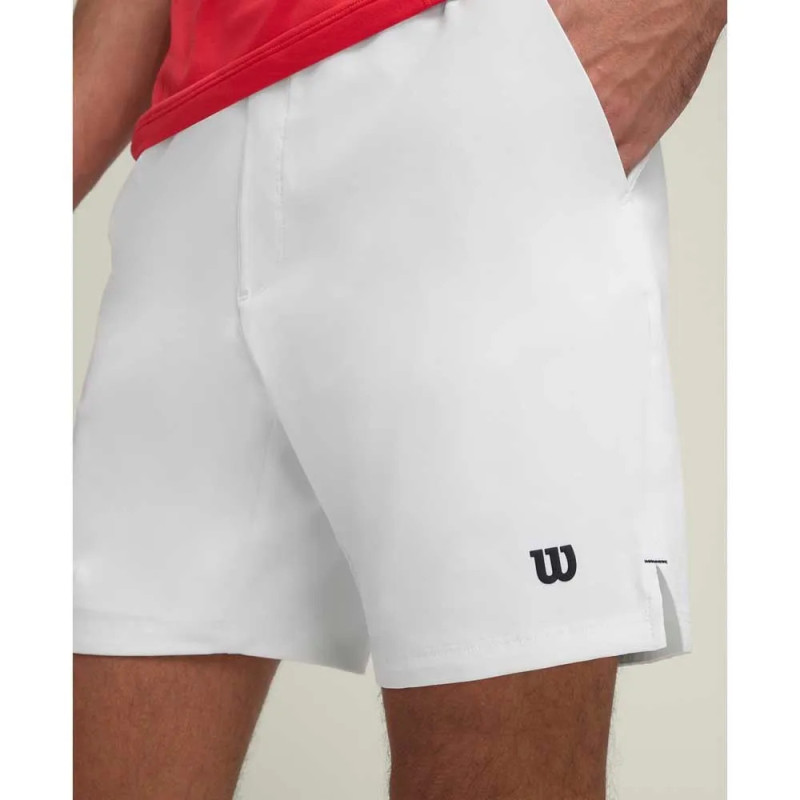 Wilson Pantalones cortos Team 7" de Hombre Blanco