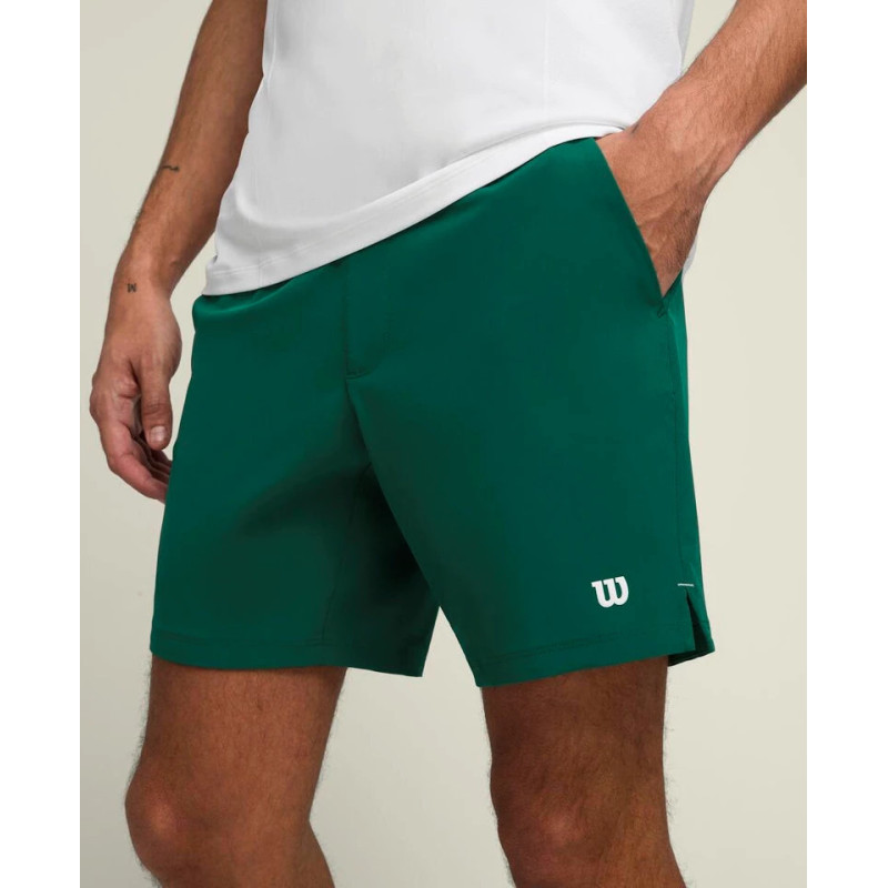 Wilson Pantalones cortos Team 7" de Hombre Verde