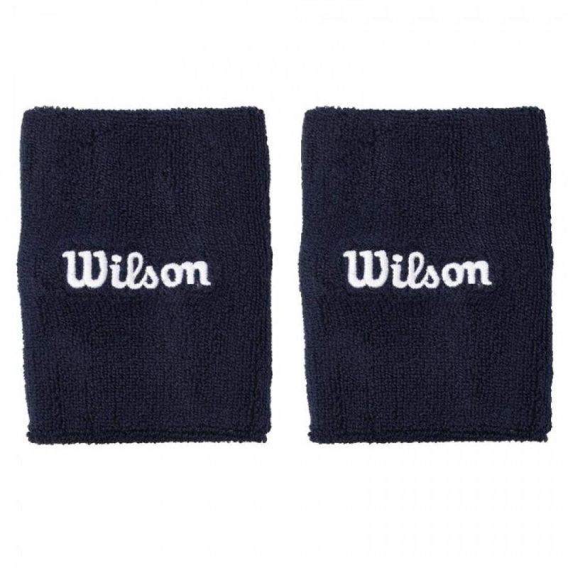 Wilson MUÑEQUERAS TERRY ANCHAS AZUL MARINO