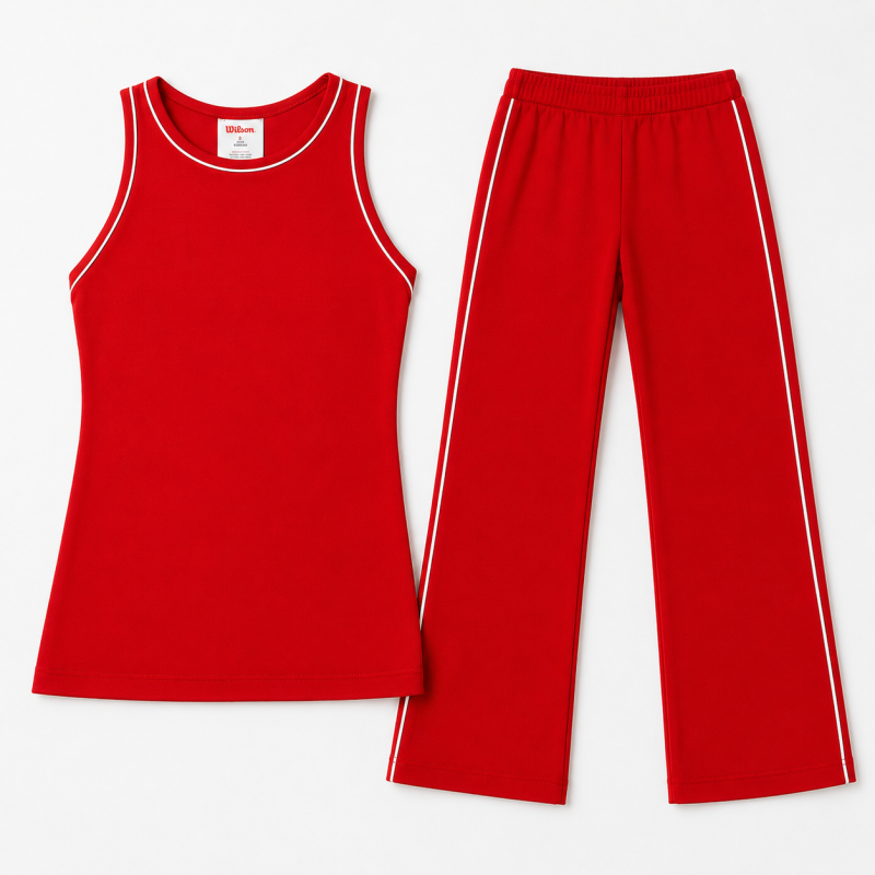 Wilson Pack Pantalón Camiseta Rojo Mujer