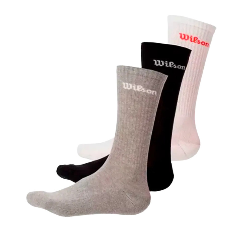 Wilson Calcetines Pack de 3 Colores