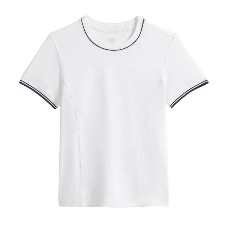 Wilson TEAM SEAMLESS TEE BRIGHT WHITE