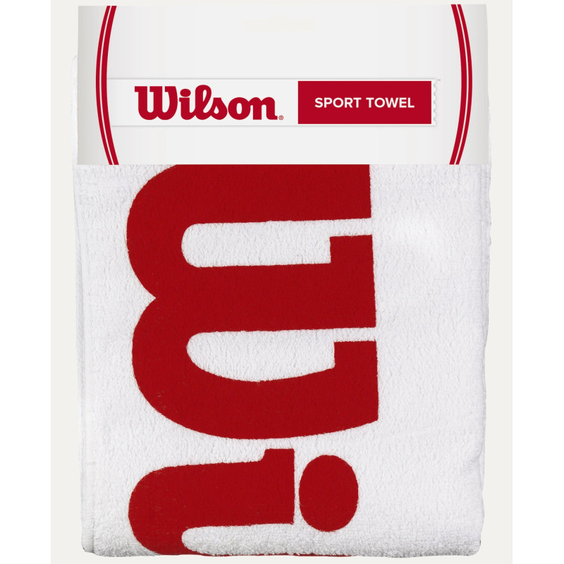 Wilson Toalla Deportiva  Blanca/Roja | HouseMovil