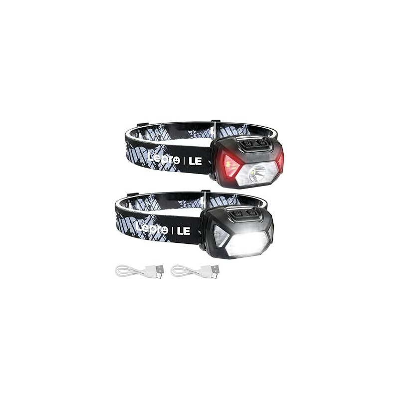 Linterna de cabeza Lepro 2000lux (2 Pack) | HouseMovilSur