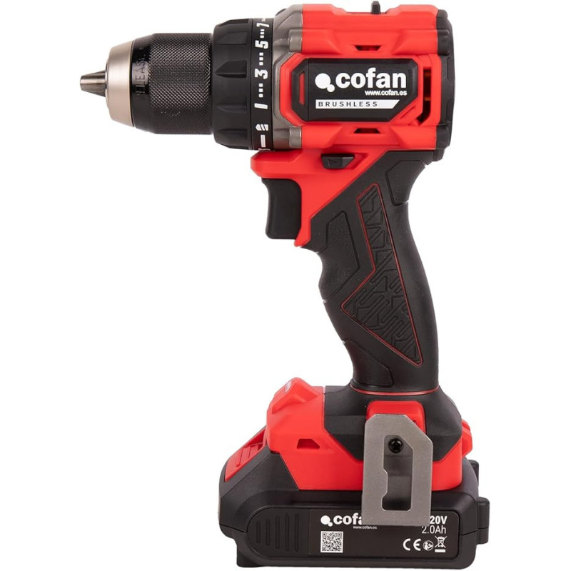 TALADRO PERCUTOR A BATERÍA Li-ion 20 V 2000 RPM 80 cofan