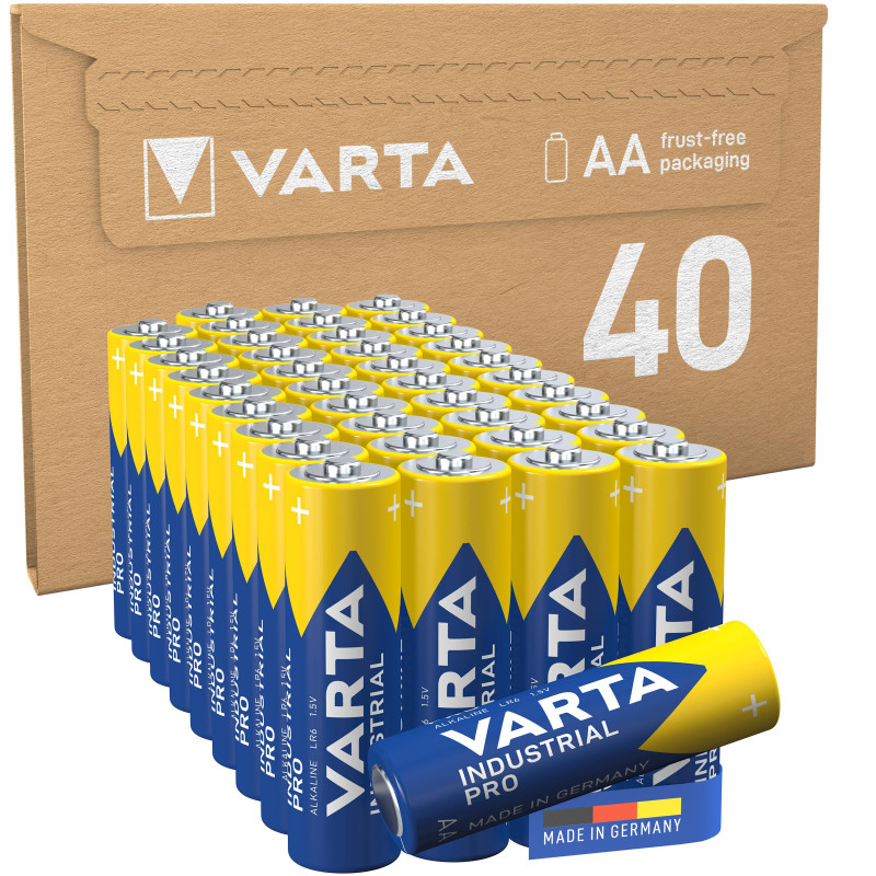 VARTA Pilas AA, paquete de 40 Unidades