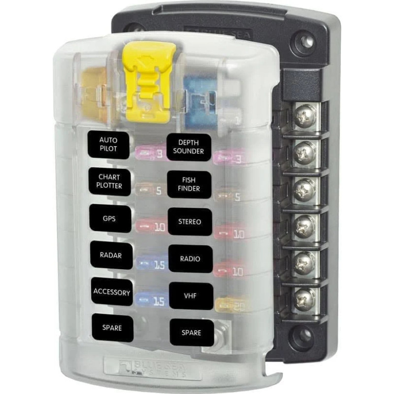 Blue Sea Systems ST Blade Fuse Block – 12... | HouseMovilSur