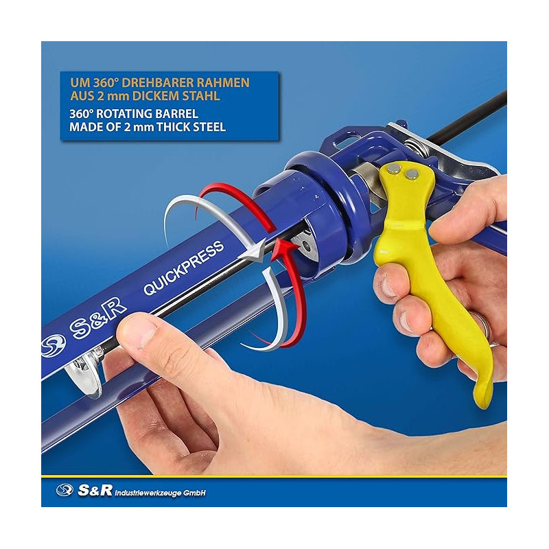 S&R Pistola de Cartuchos Silicona Profesional | HouseMovilSur