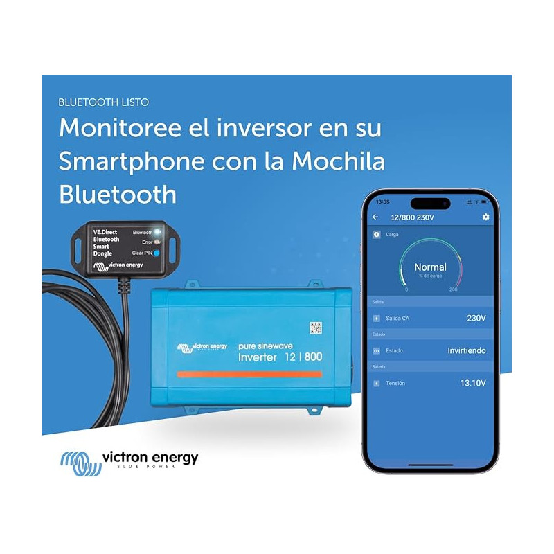 Inversor Victron Phoenix VE.Direct 12/800... | HouseMovilSur