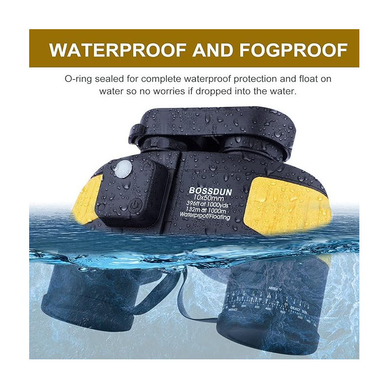 Prismáticos Marinos 10×50 Impermeables con... | HouseMovilSur